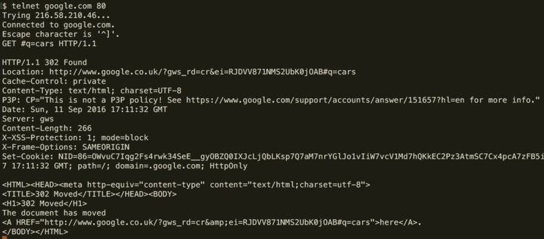 shell telnet